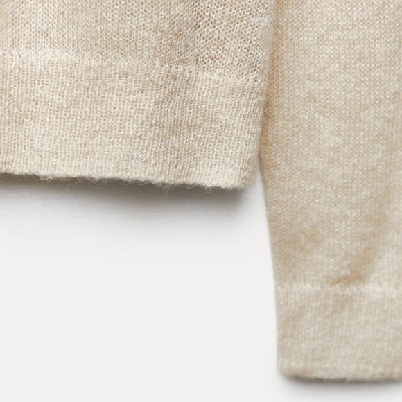 ROUND NECK KNIT SWEATER WITH RAGLAN SLEEVES - Picture 3 of 5